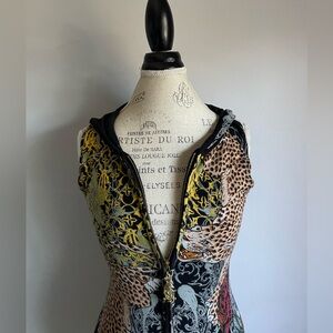 Christian Audigier hooded mini dress NWOT